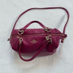 Coach leather hand bag
